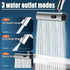 3-in-1 Stainless Steel Kitchen Faucet: 360° Waterfall Spout, Universal Swivel, Strong Sprayer Shower - KronicKart