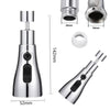 Kitchen Sink Faucet with Integrated Waterfall Design and 3 Water Flow Modes Stainless Steel - KronicKart
