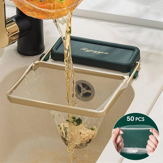 Mess-Free Sink Strainer + 50 Mesh Bags