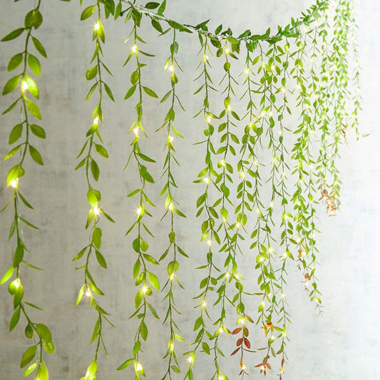 Leaf Curtain Lights | Warm White