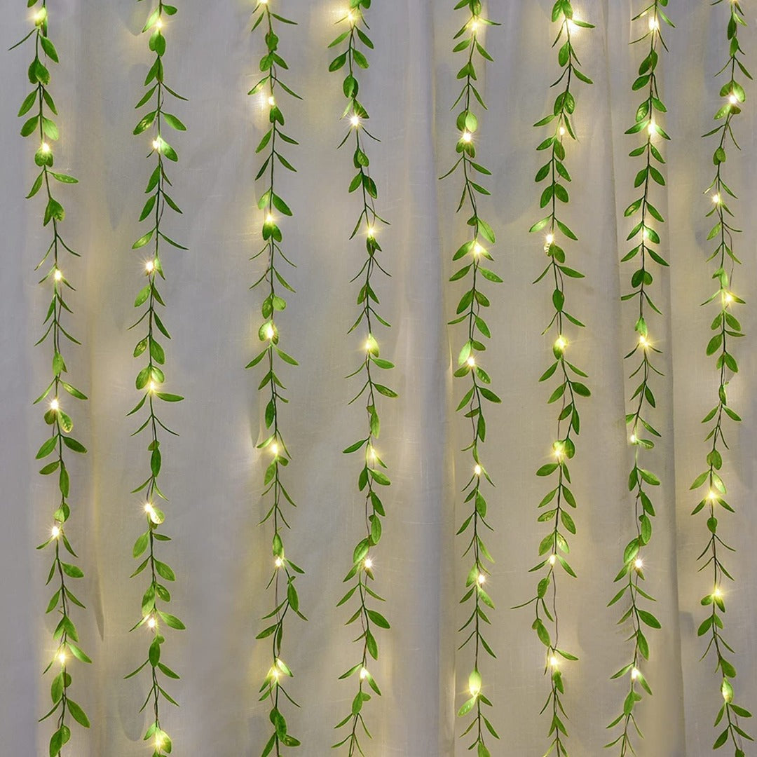 Leaf Curtain Lights | Warm White