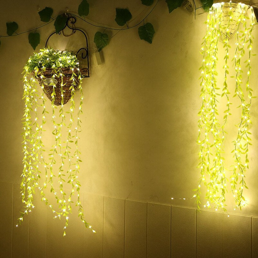 Leaf Curtain Lights | Warm White